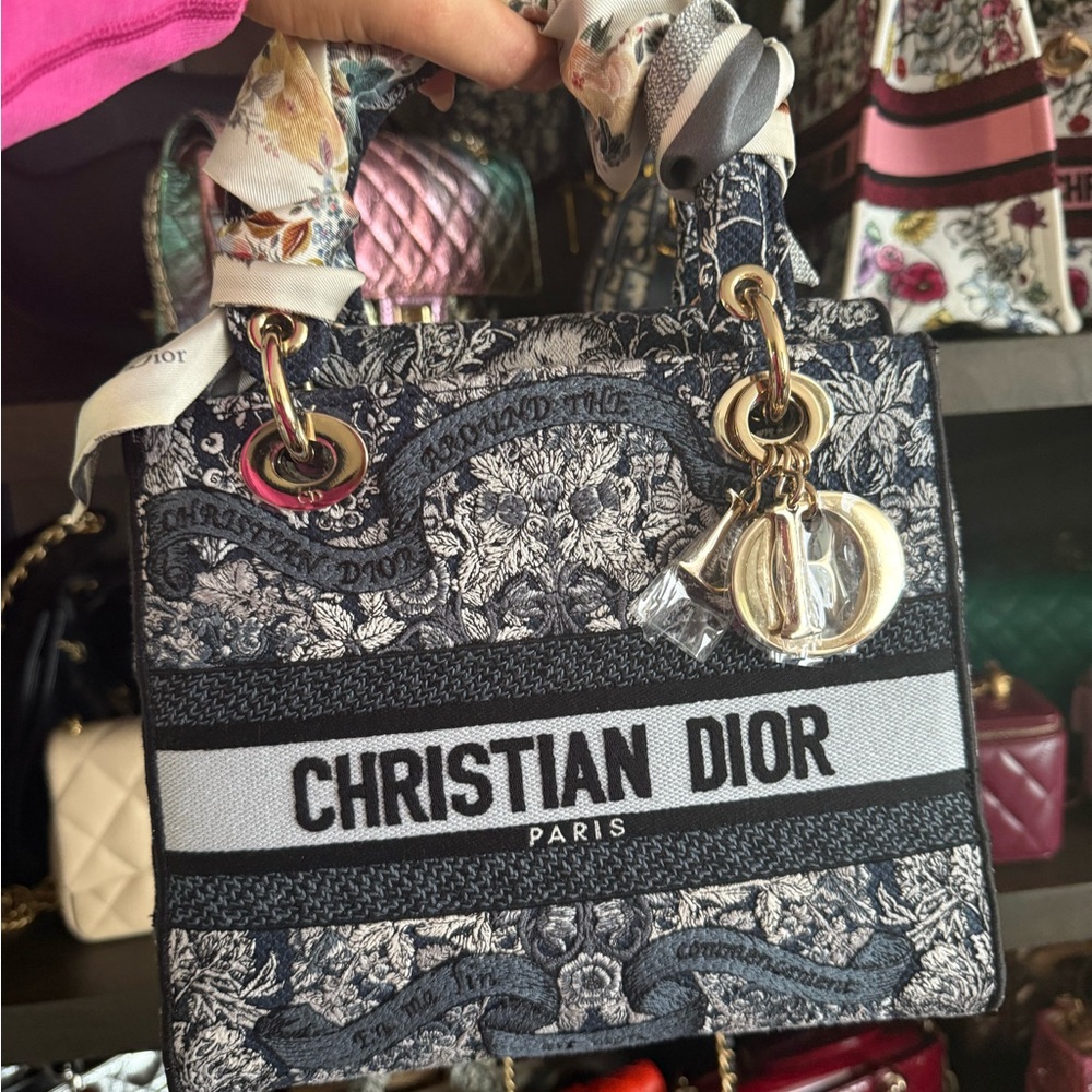 Dior Blue d lite bag - Picture 1 of 5